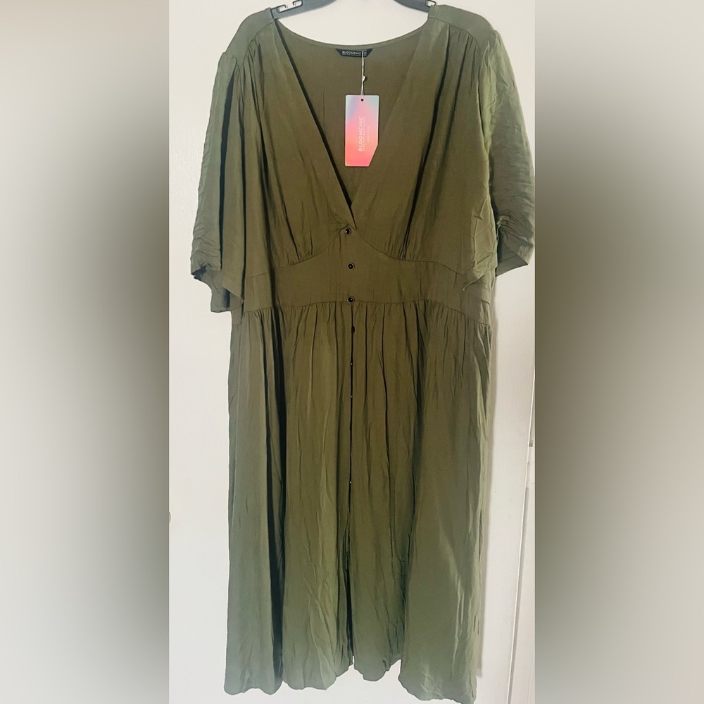 Olive green Bloomchic dress